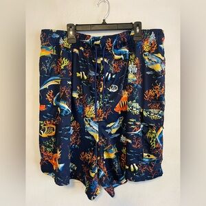 Men's Ocean Print Shorts